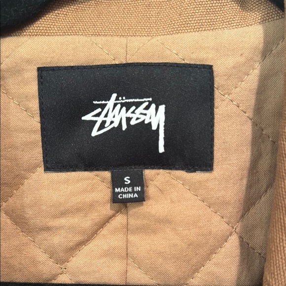 Stussy Women's Cotton Tan Blazer Jacket size S - Picture 2 of 11